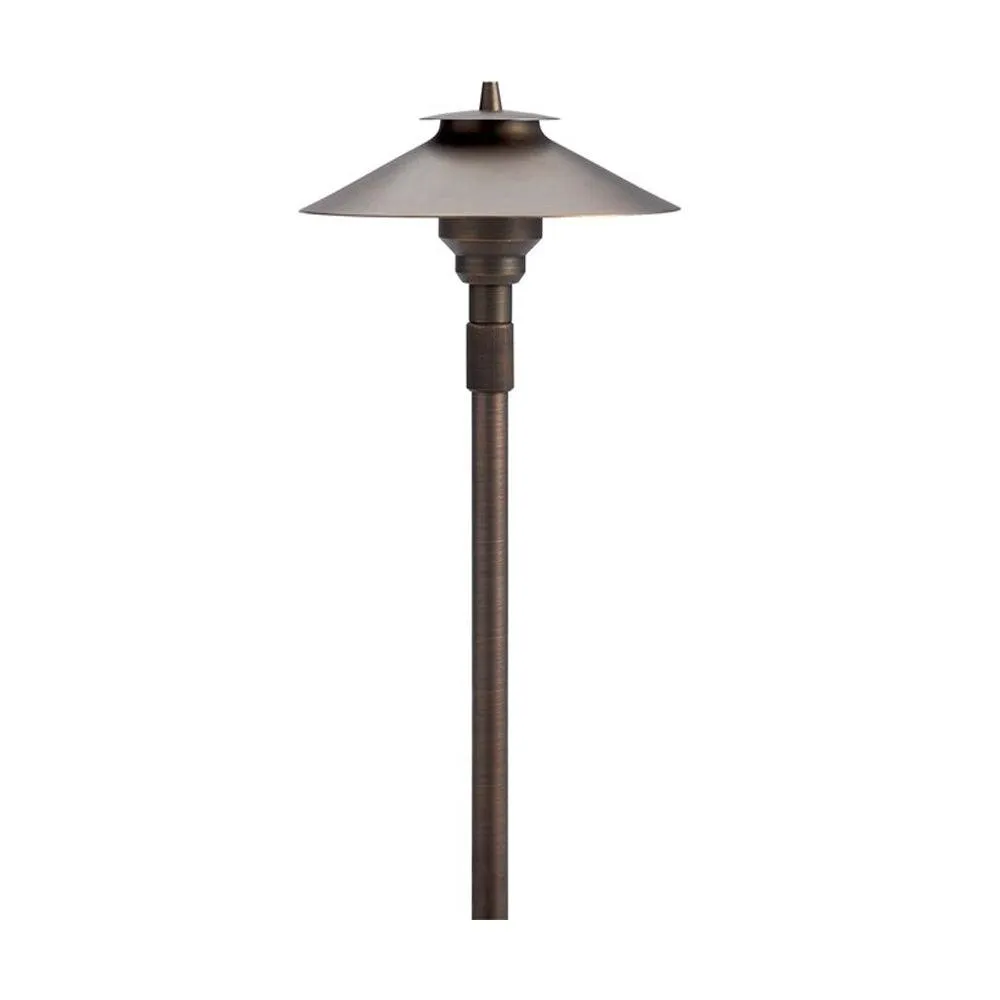 12V Large Adjustable Height Path Light Centennial Brass