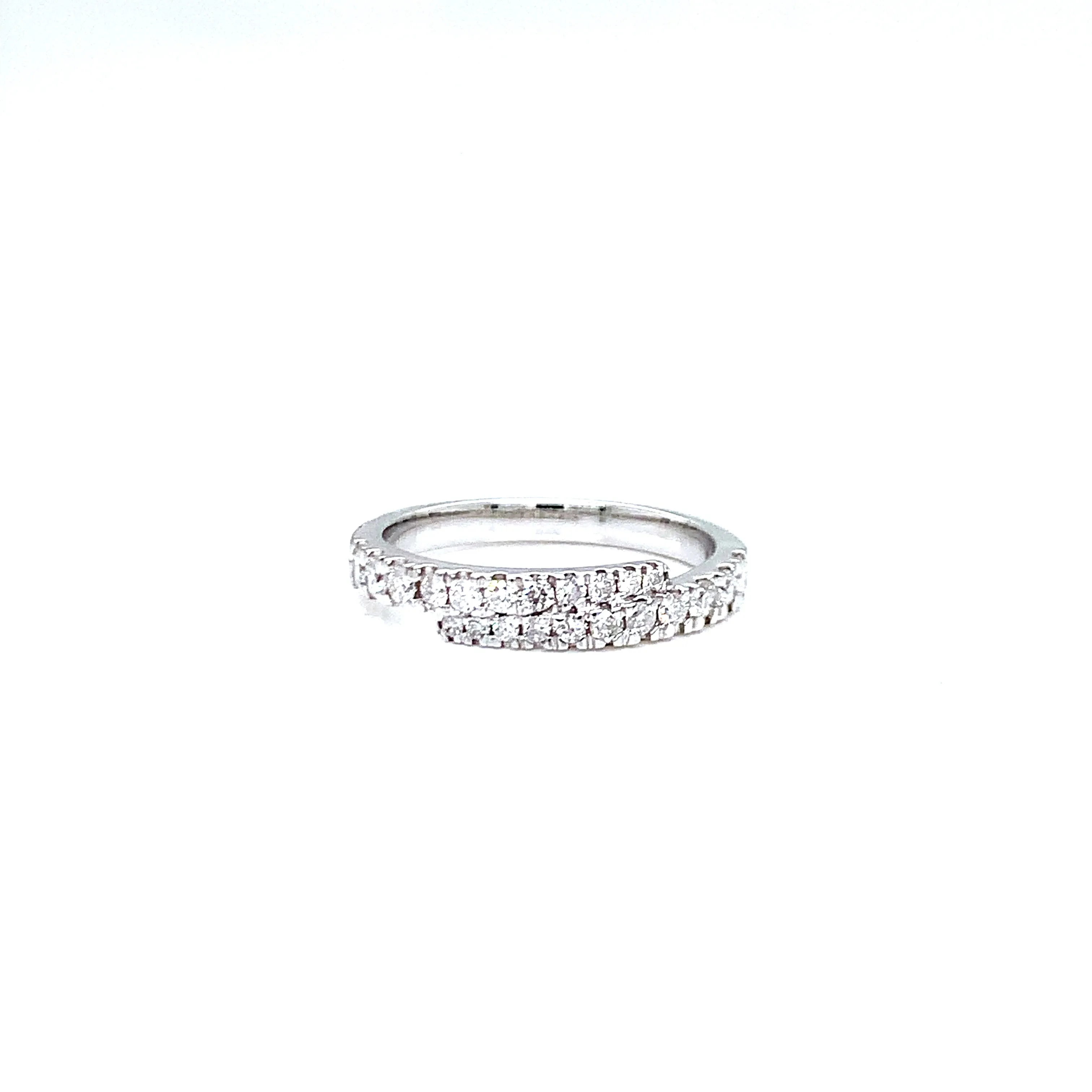 14K Gold Pave Diamond Wrap Ring