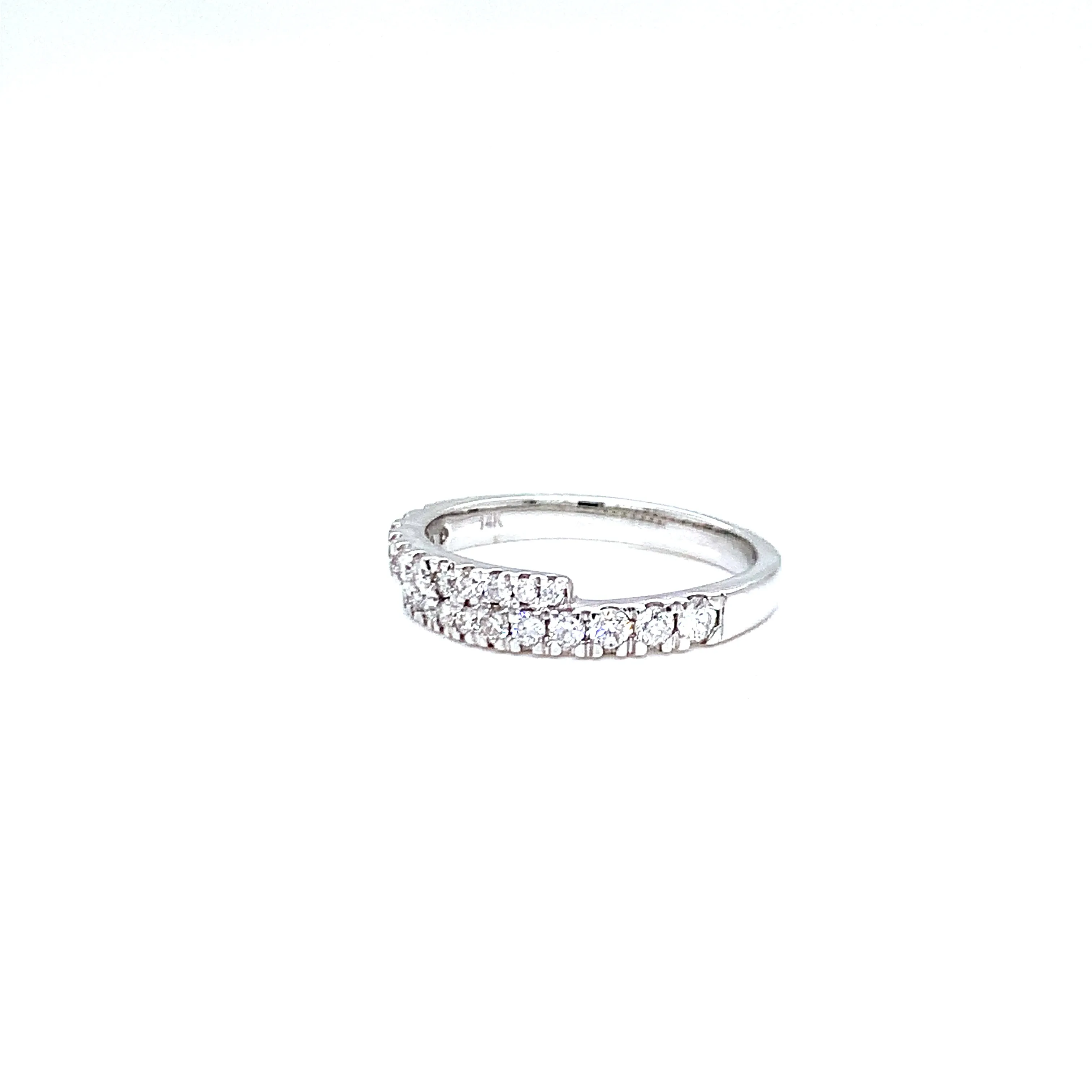 14K Gold Pave Diamond Wrap Ring