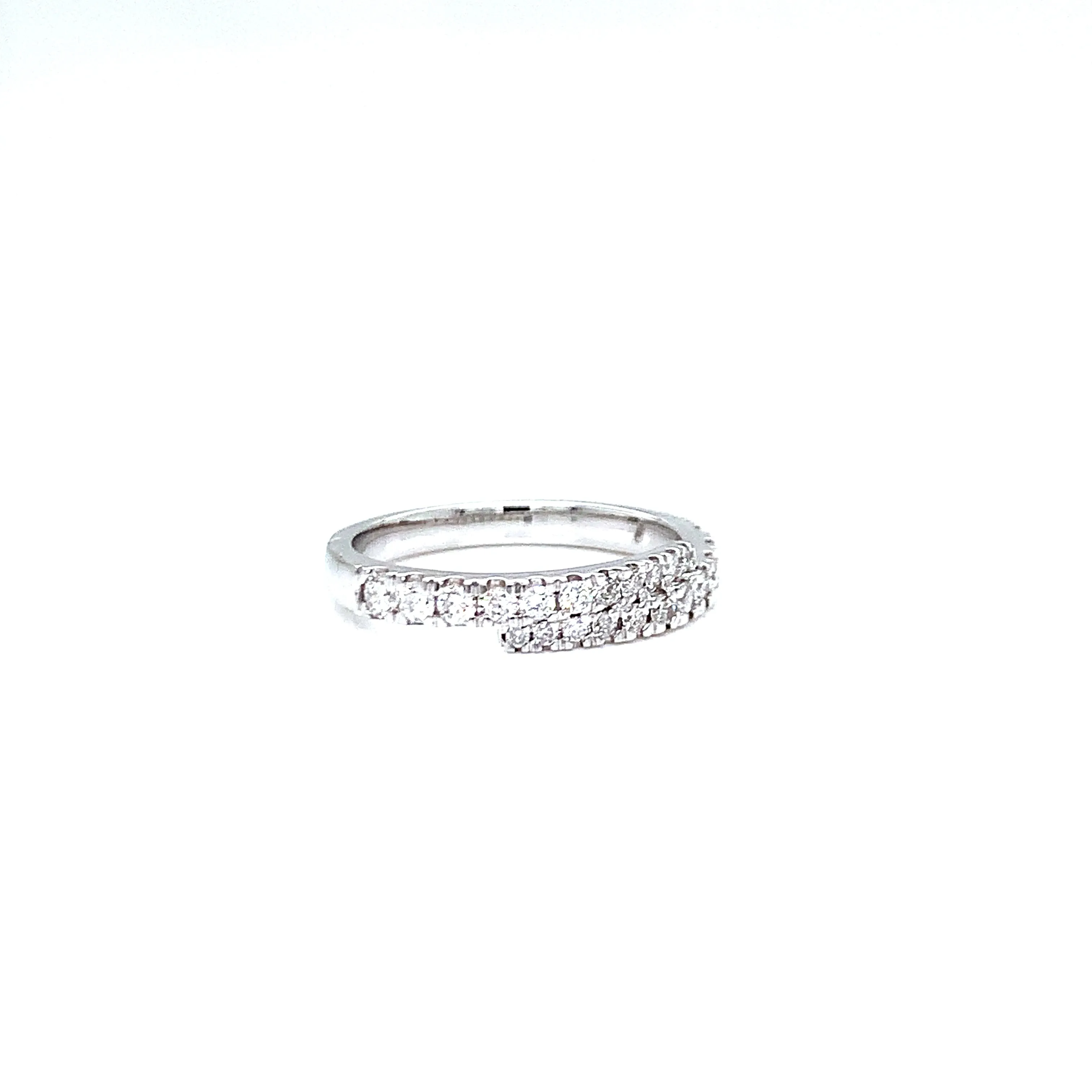 14K Gold Pave Diamond Wrap Ring