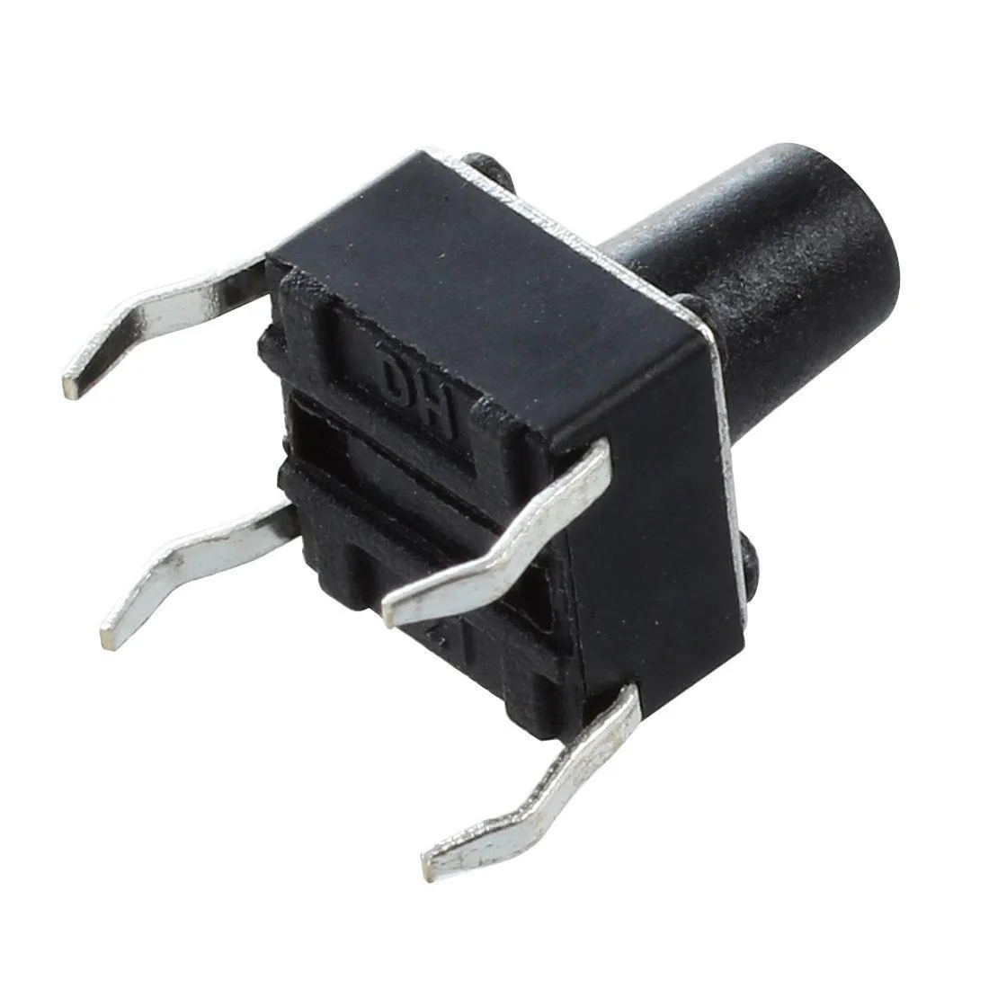 6x6x9mm Mini Tactile Black Button - 4Legs (Micro Push Switch)