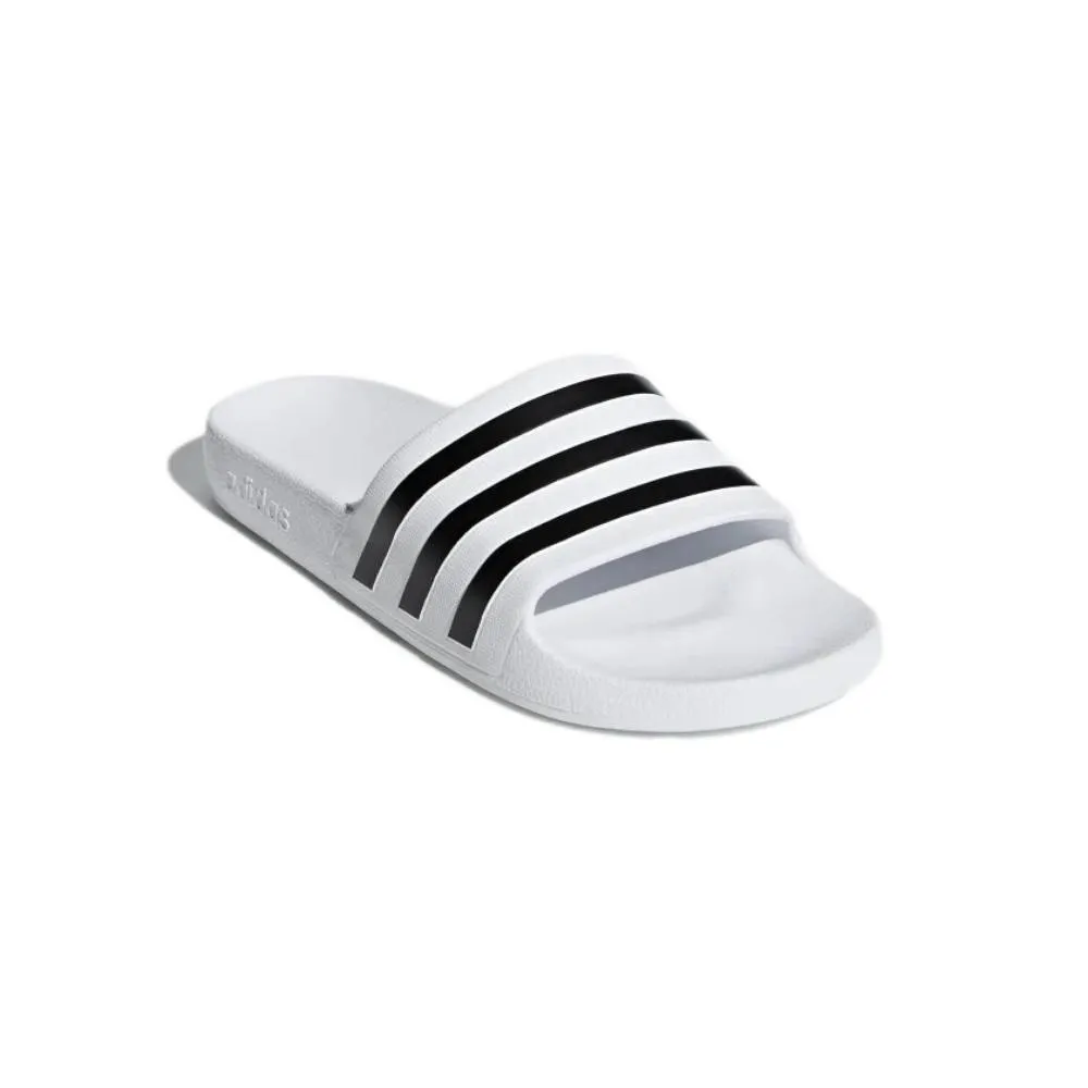 Adidas Men's Adilette Aqua Slide (Cloud White/Core Black/Cloud White)