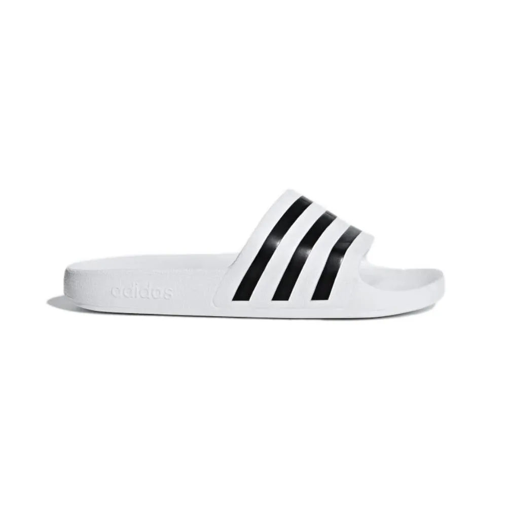 Adidas Men's Adilette Aqua Slide (Cloud White/Core Black/Cloud White)