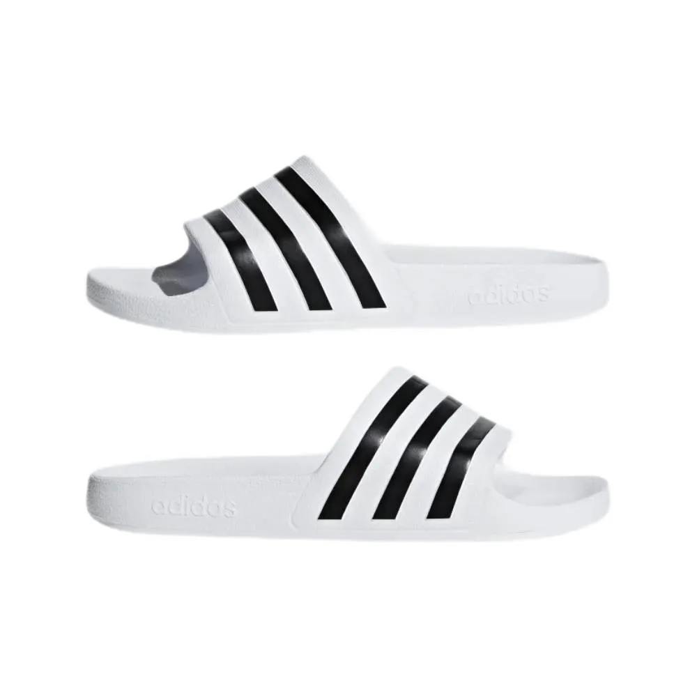 Adidas Men's Adilette Aqua Slide (Cloud White/Core Black/Cloud White)