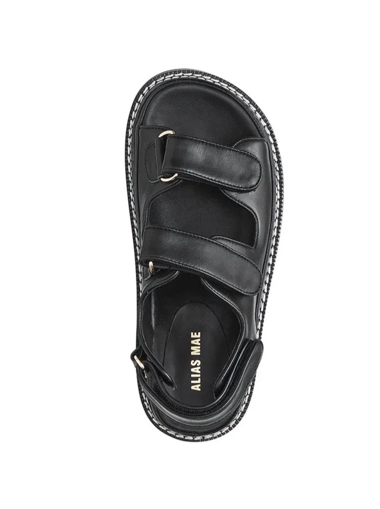 Alias Mae Pascoe Sandals in Black Leather