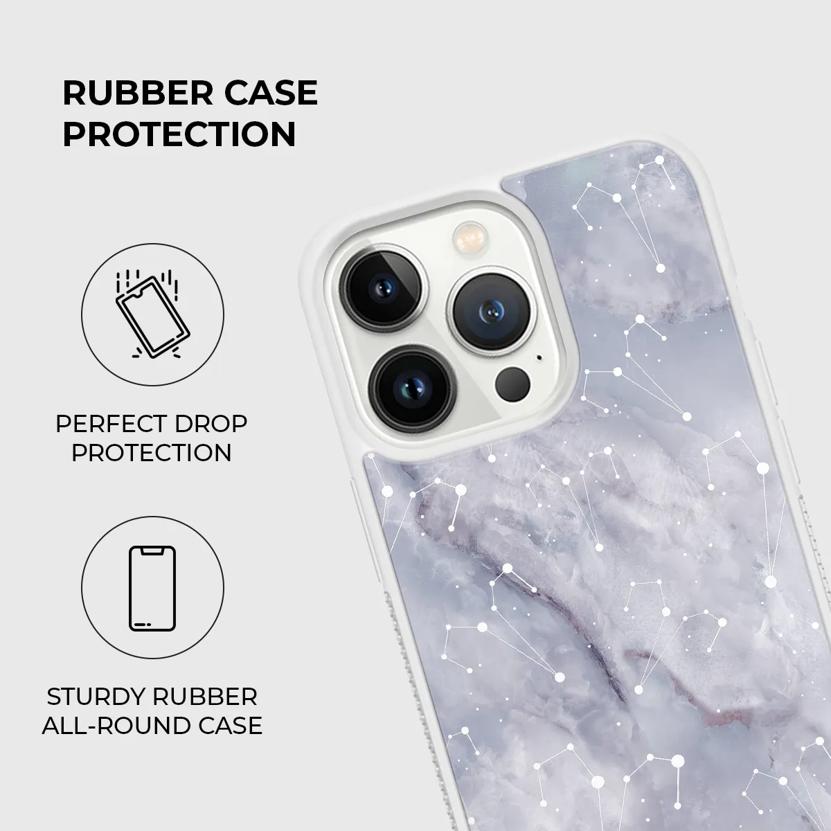 Aries Zodiac Rubber Phone Case