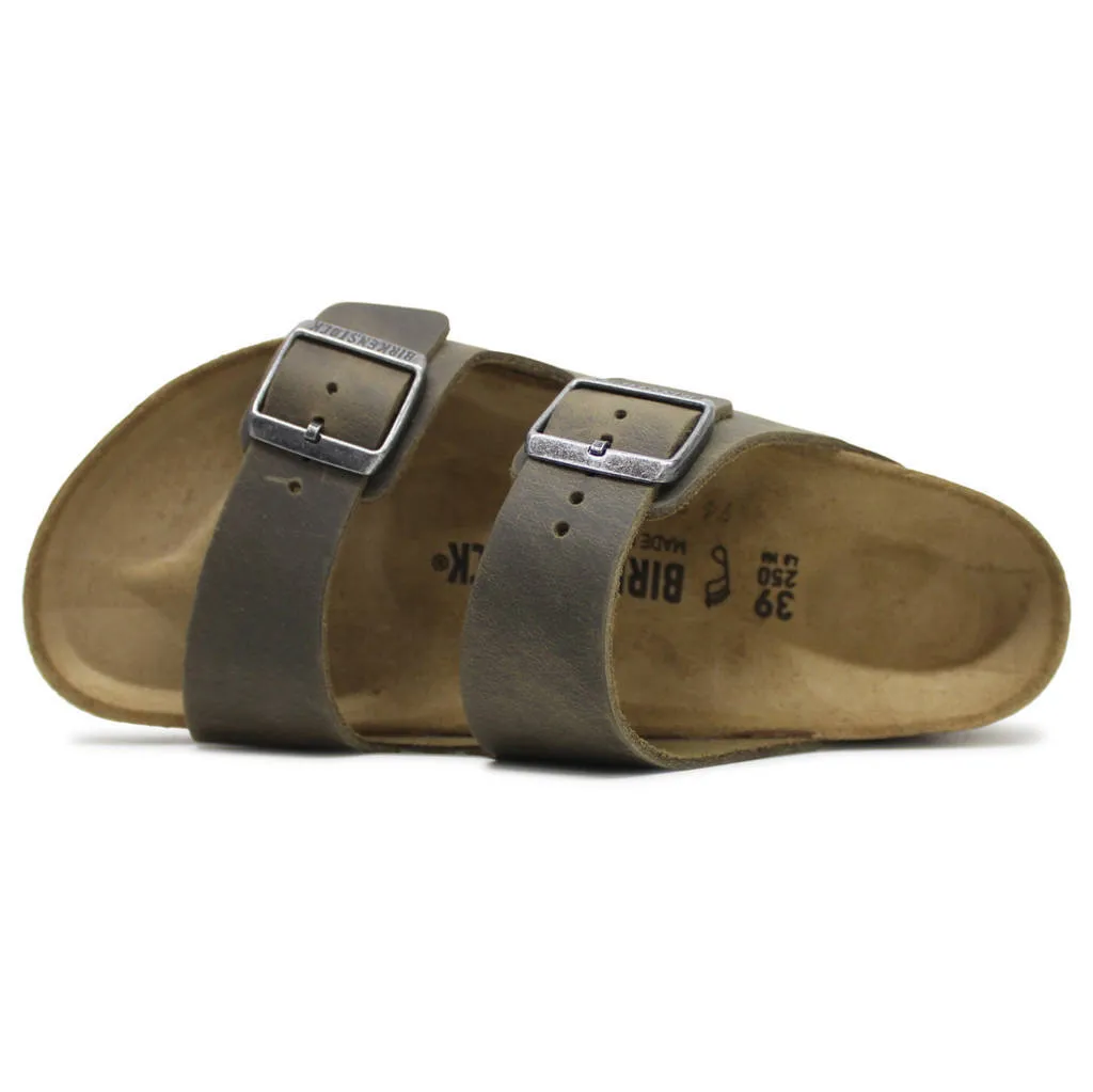 Arizona Oiled Leather Unisex Slide Sandals