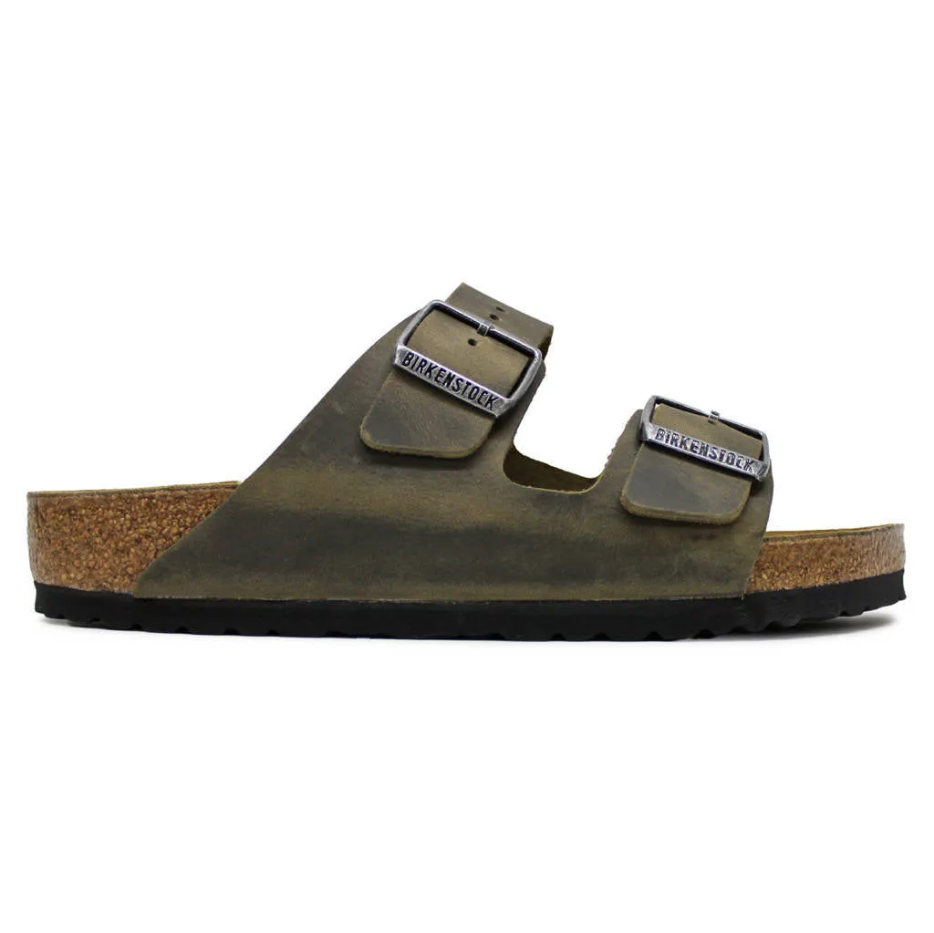 Arizona Oiled Leather Unisex Slide Sandals