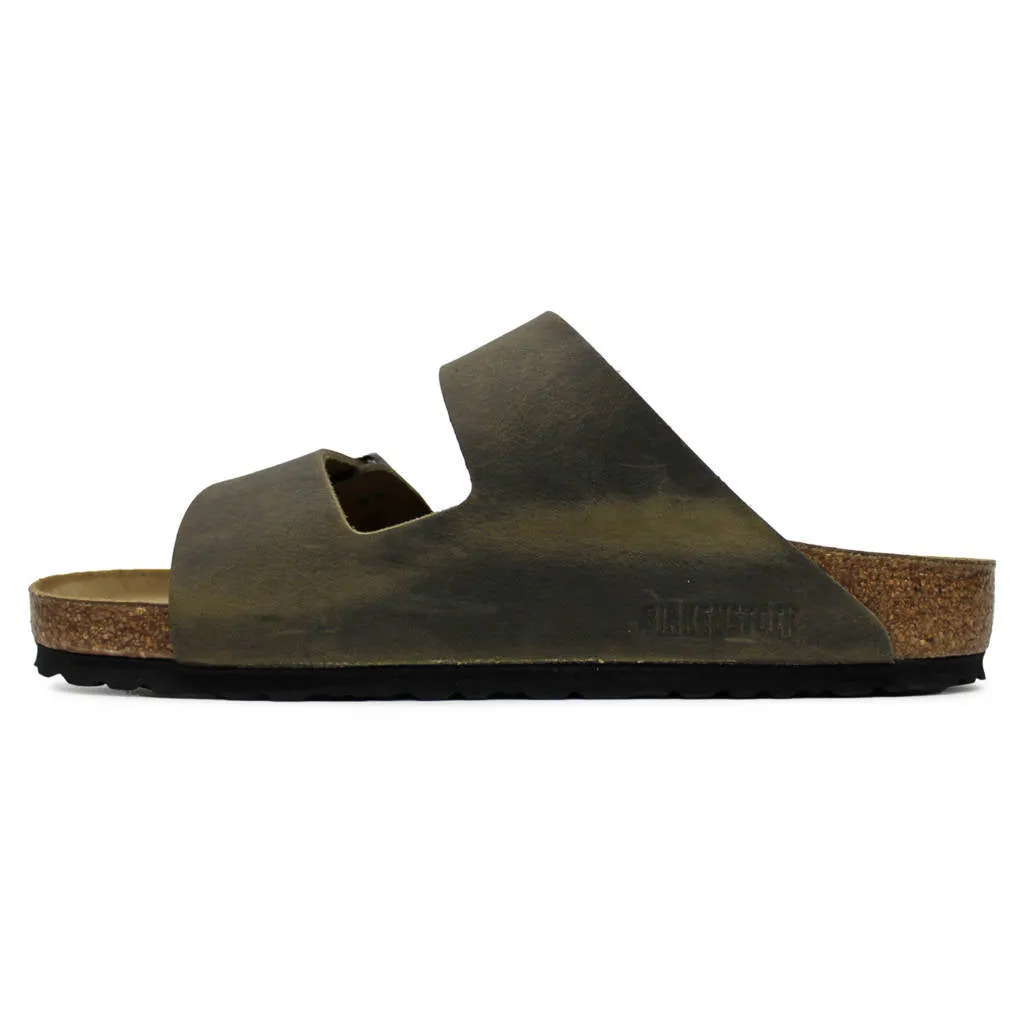 Arizona Oiled Leather Unisex Slide Sandals