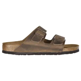 Arizona Waxy Leather Unisex Slider Sandals