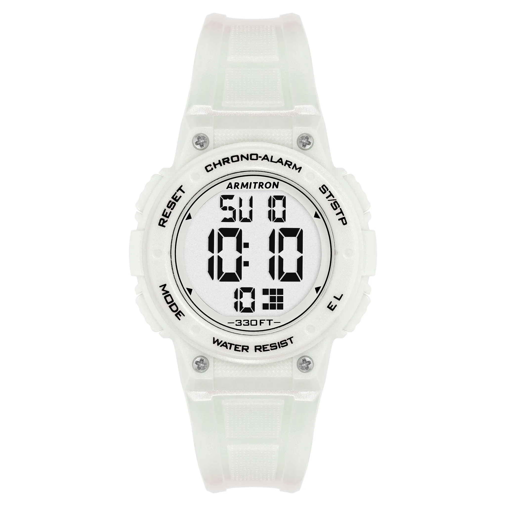 Armitron White Plastic Kids Digital Watch - 457086PWT