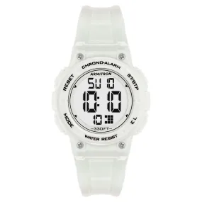 Armitron White Plastic Kids Digital Watch - 457086PWT