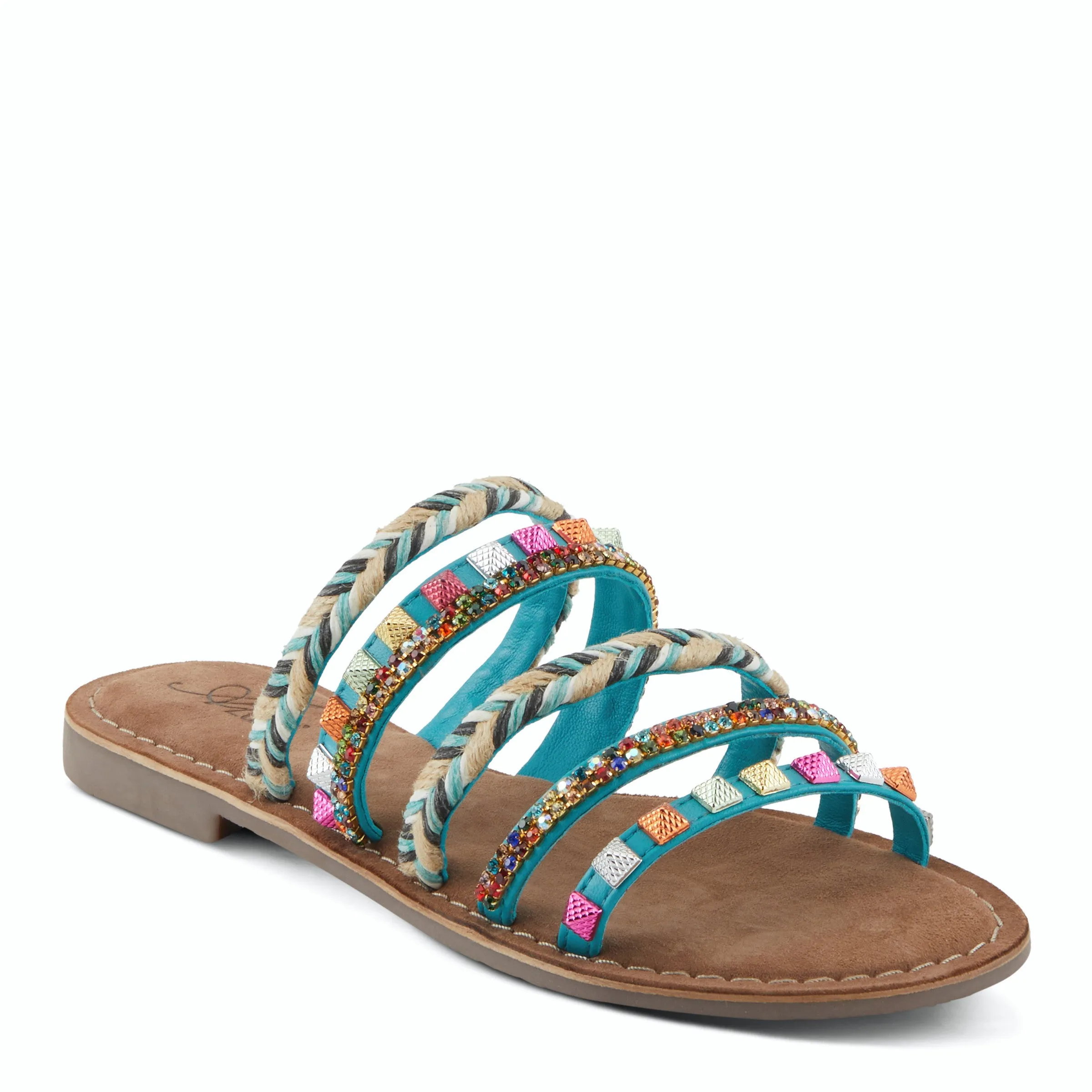 Azura Intoxicate Multi Straps Leather Sandal