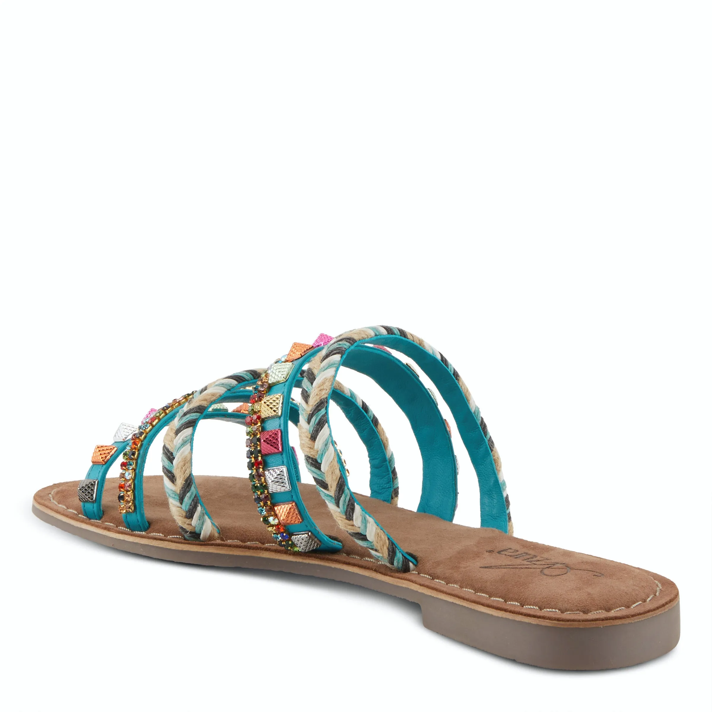 Azura Intoxicate Multi Straps Leather Sandal