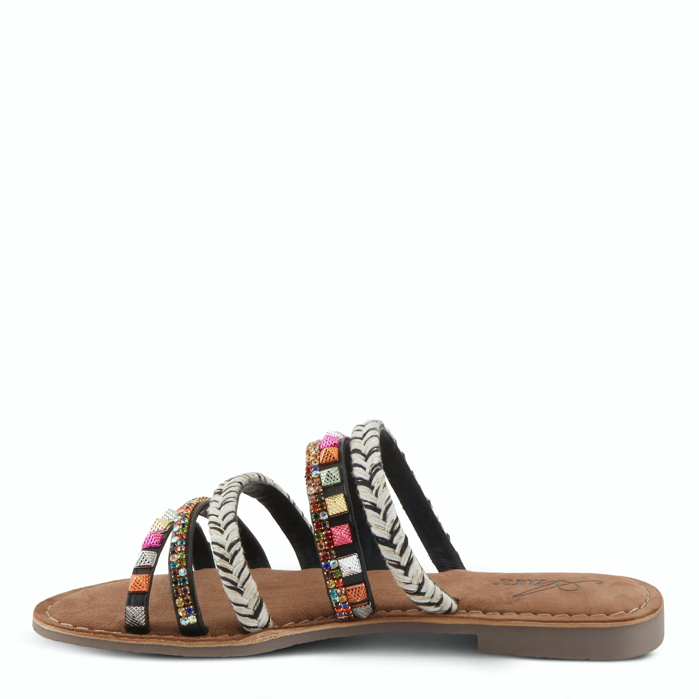 Azura Intoxicate Multi Straps Leather Sandal