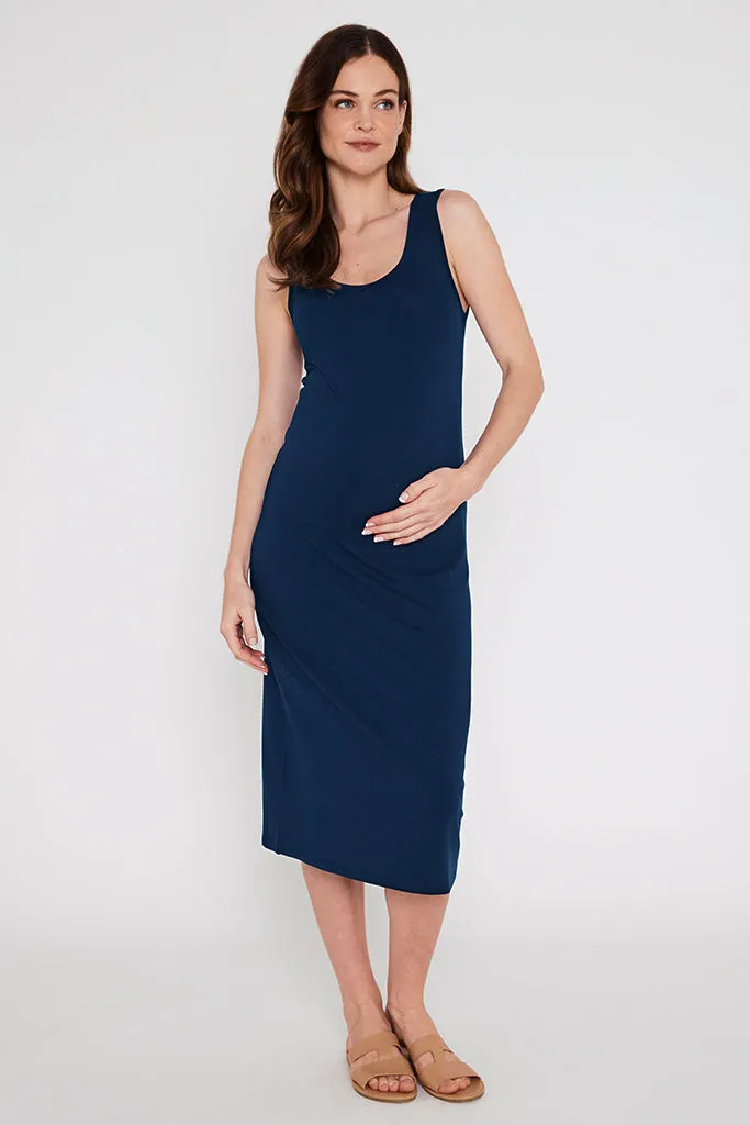 Bamboo Tank Dress - Navy