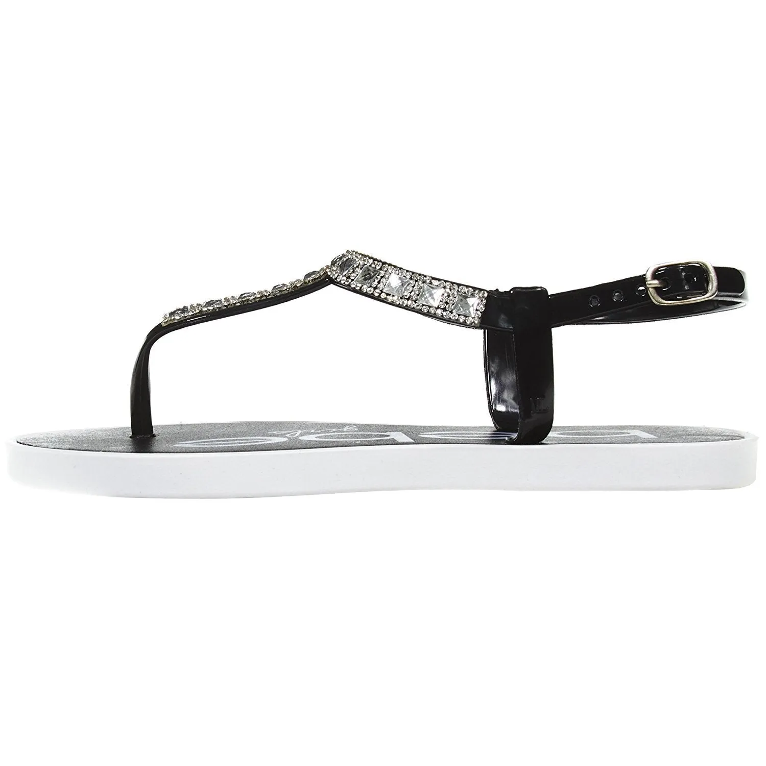 bebe Girls Rhinestone Strap Slingback Thong Flats (See More Colors and Sizes)