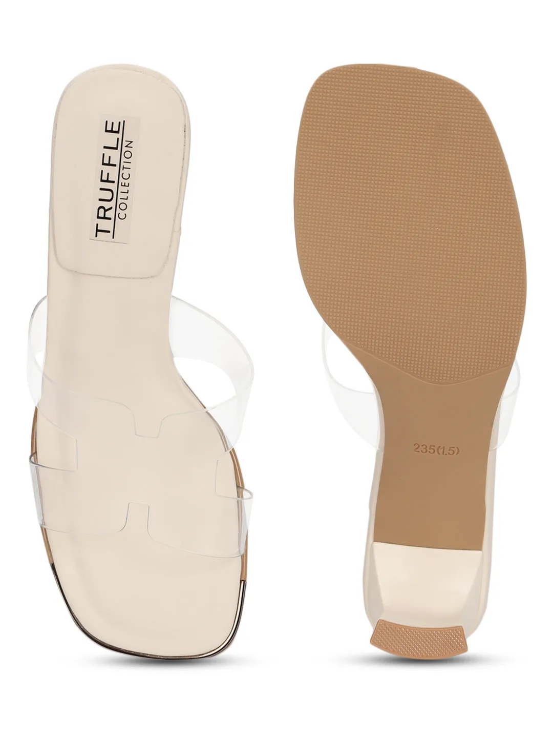 Beige PU Block Sandals (TC-RS3648-BEIG)