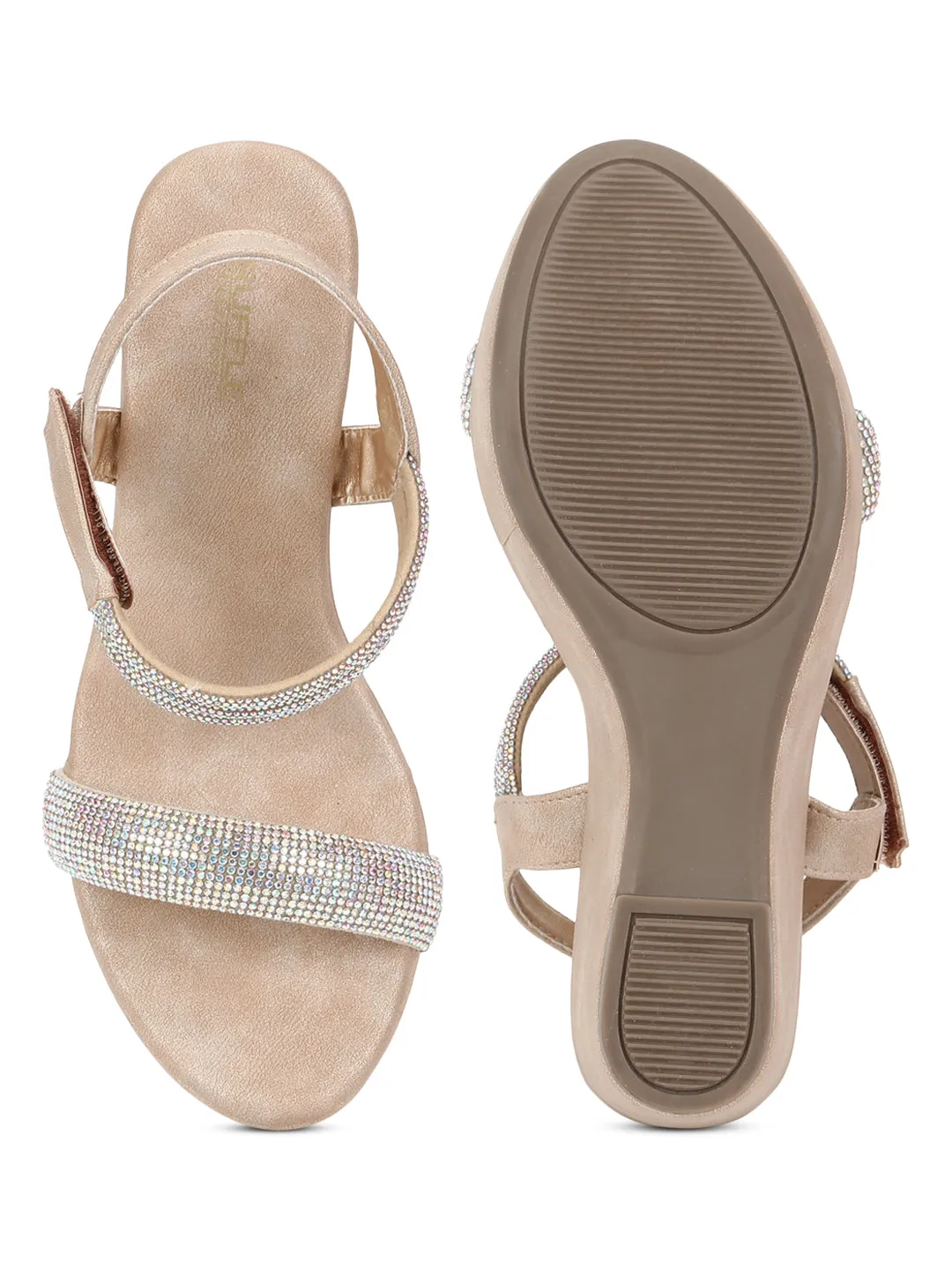 Beige PU Wedge Sandals (TC-G06979-BEIG)