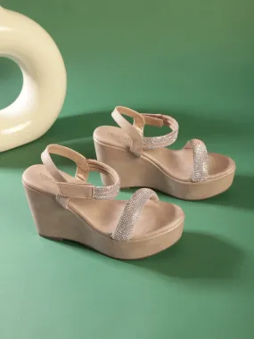 Beige PU Wedge Sandals (TC-G06979-BEIG)