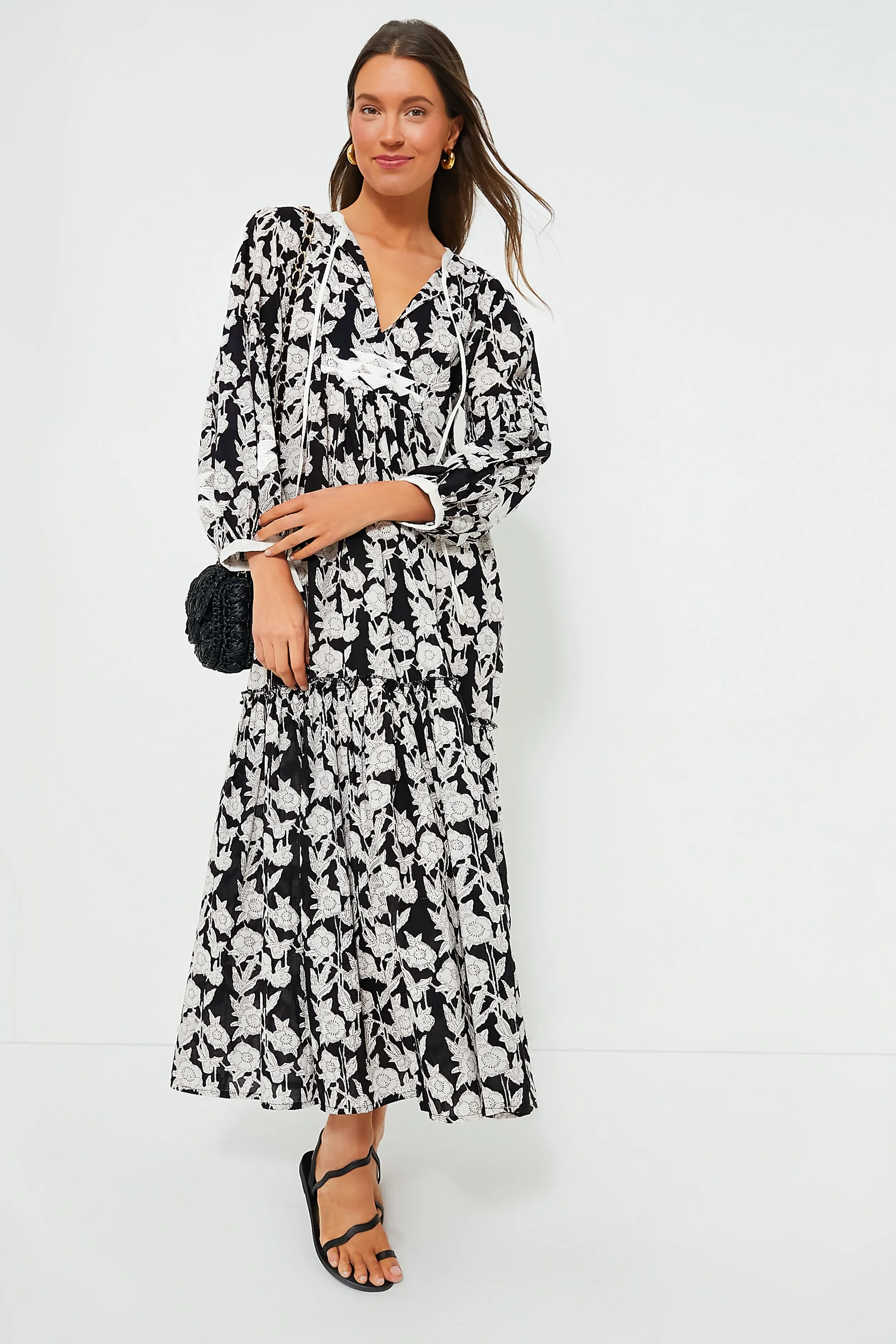 Bengal Black Maxi Dress