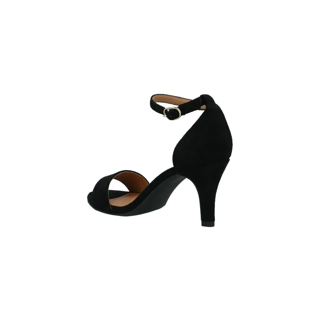 Biaadore Black Heel Sandals