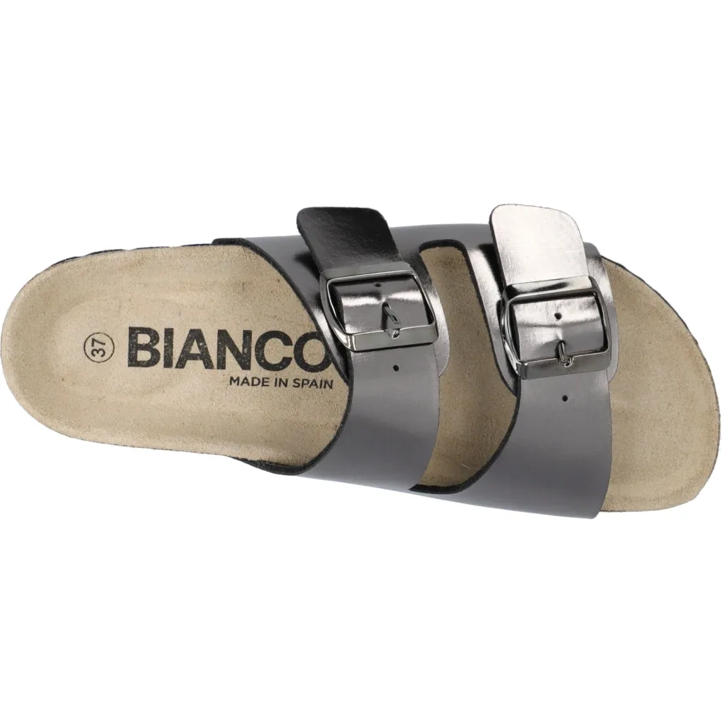 Biaolivia Gun Metallic Sandal