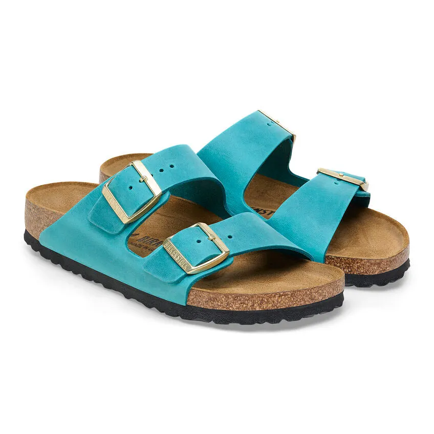 Mens Birkenstock Biscay Bay Oiled Leather Arizona Sandals - Style 1026590