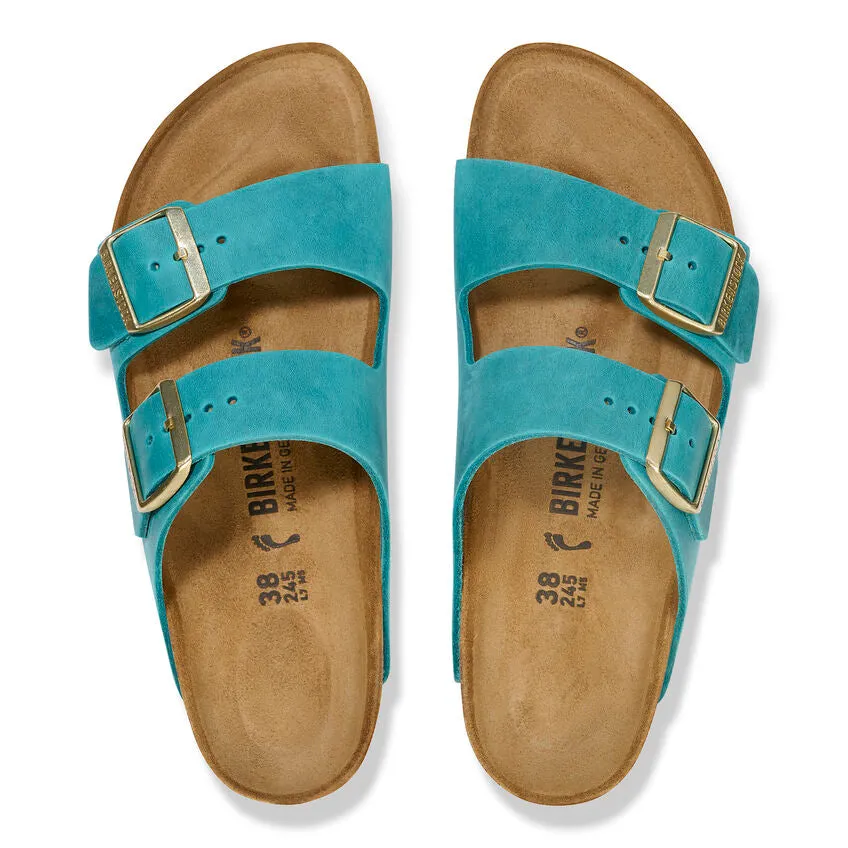 Mens Birkenstock Biscay Bay Oiled Leather Arizona Sandals - Style 1026590