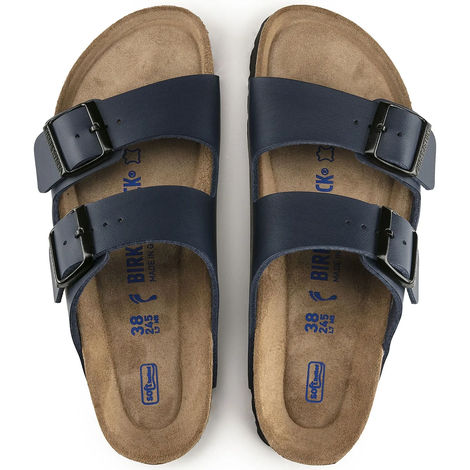 Birkenstock Arizona Birko Flor Soft Footbed Blue