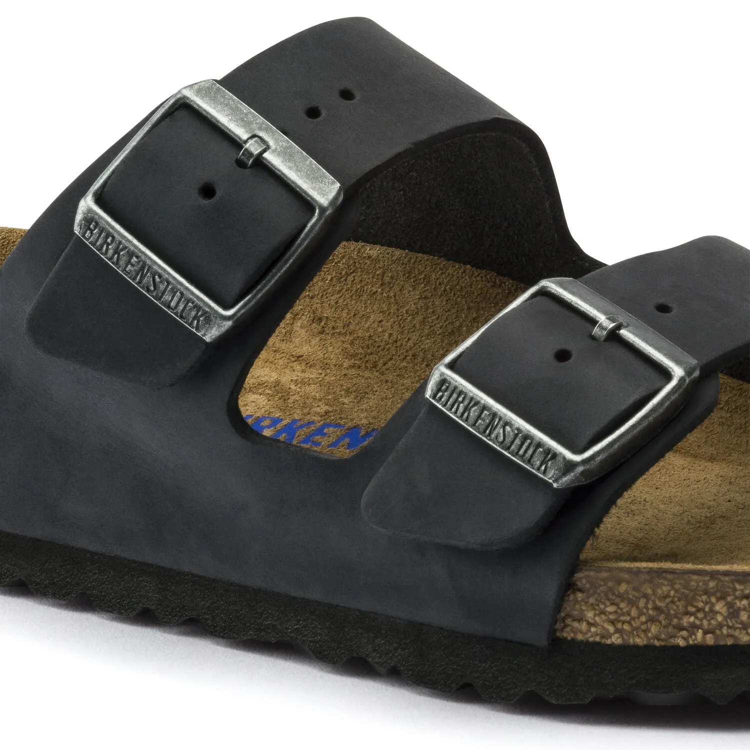 Birkenstock Arizona Black Oiled Soft Footbed Narrow