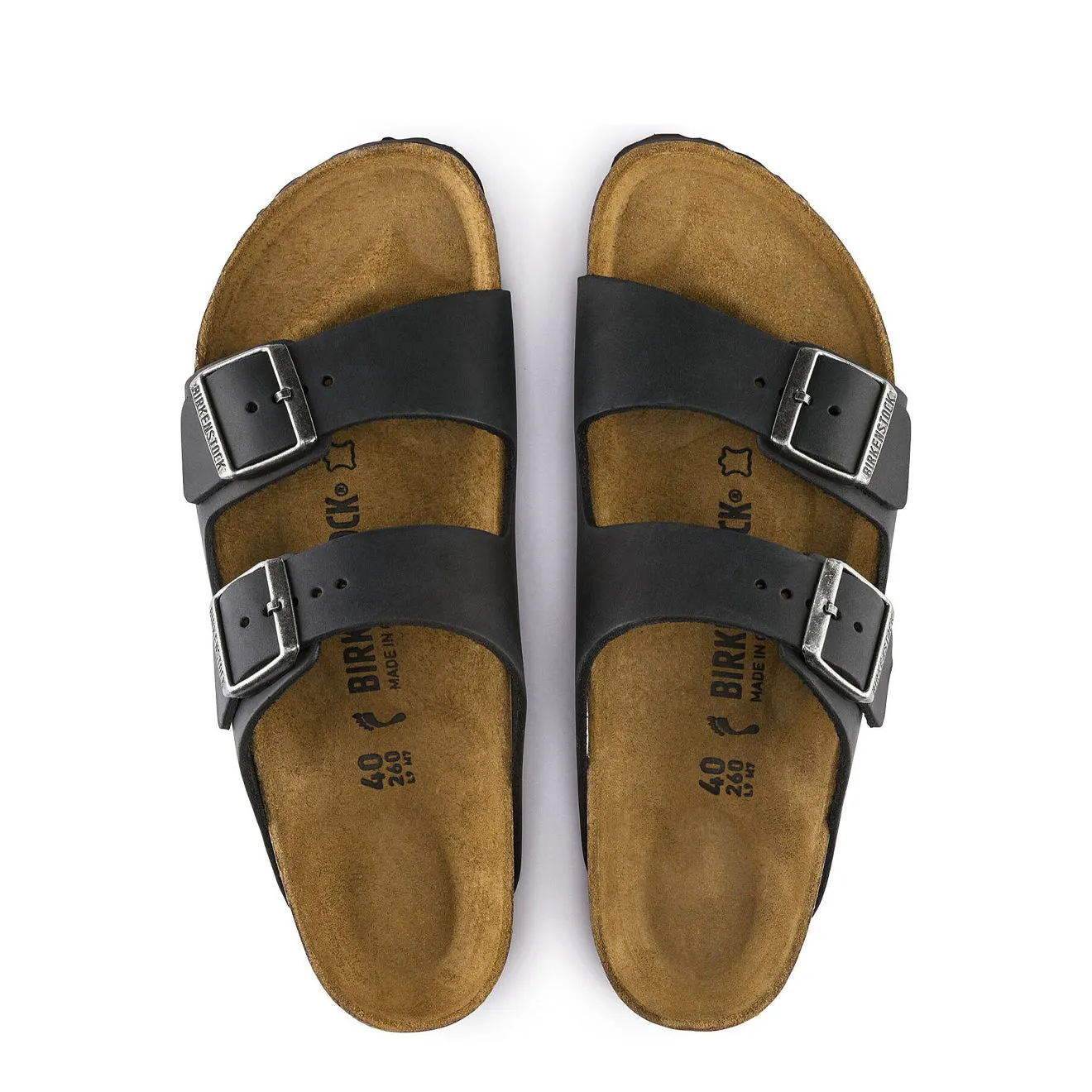 Birkenstock Arizona Regular Sandal Oiled Leather Black