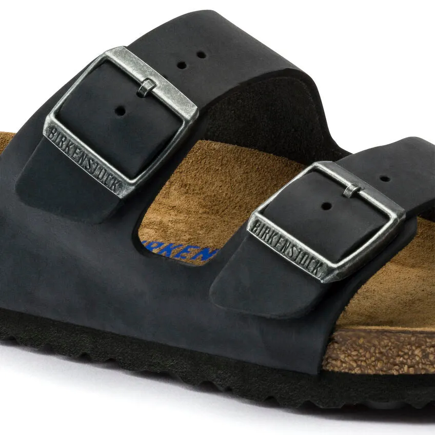 Birkenstock Arizona Soft Footbed - Black Oiled Leather