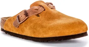 Birkenstock Boston Braided In Mink | Regular Fit