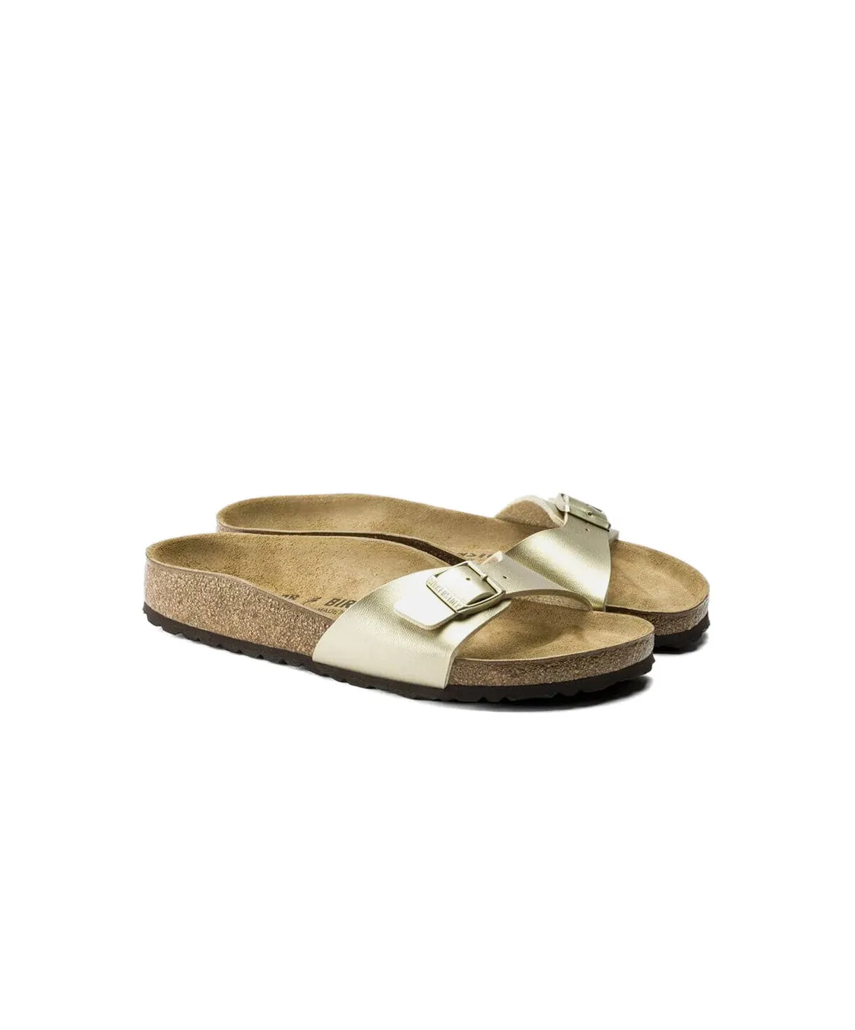 Birkenstock Madrid Birko-Flor Gold Sandals