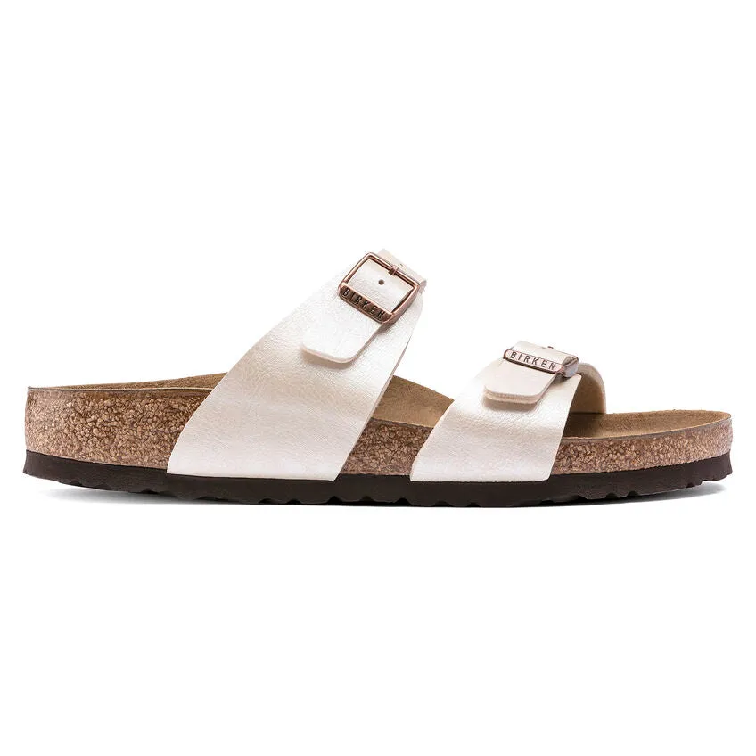 Birkenstock Sydney Birko-Flor Graceful Pearl White Women's Regular