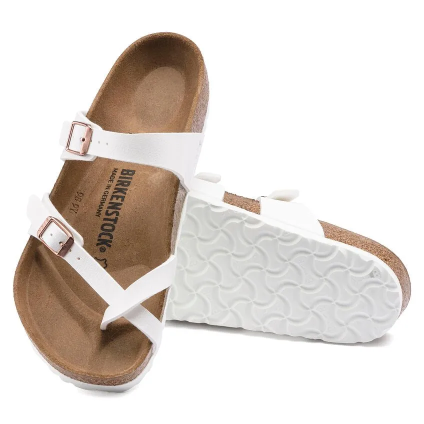 Birkenstock Women's Mayari - White Birko-Flor/Copper