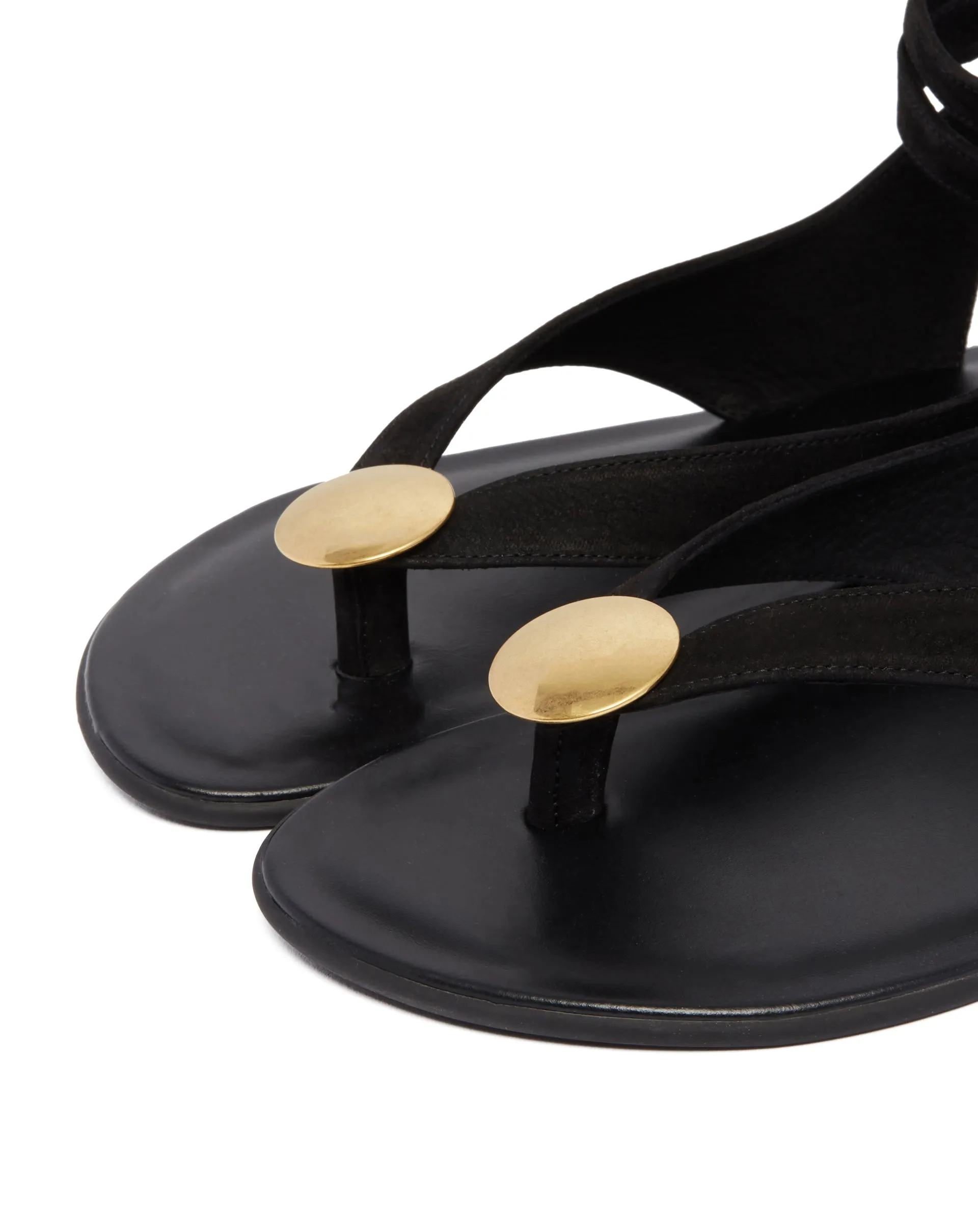 Black Charm Beach Sandals