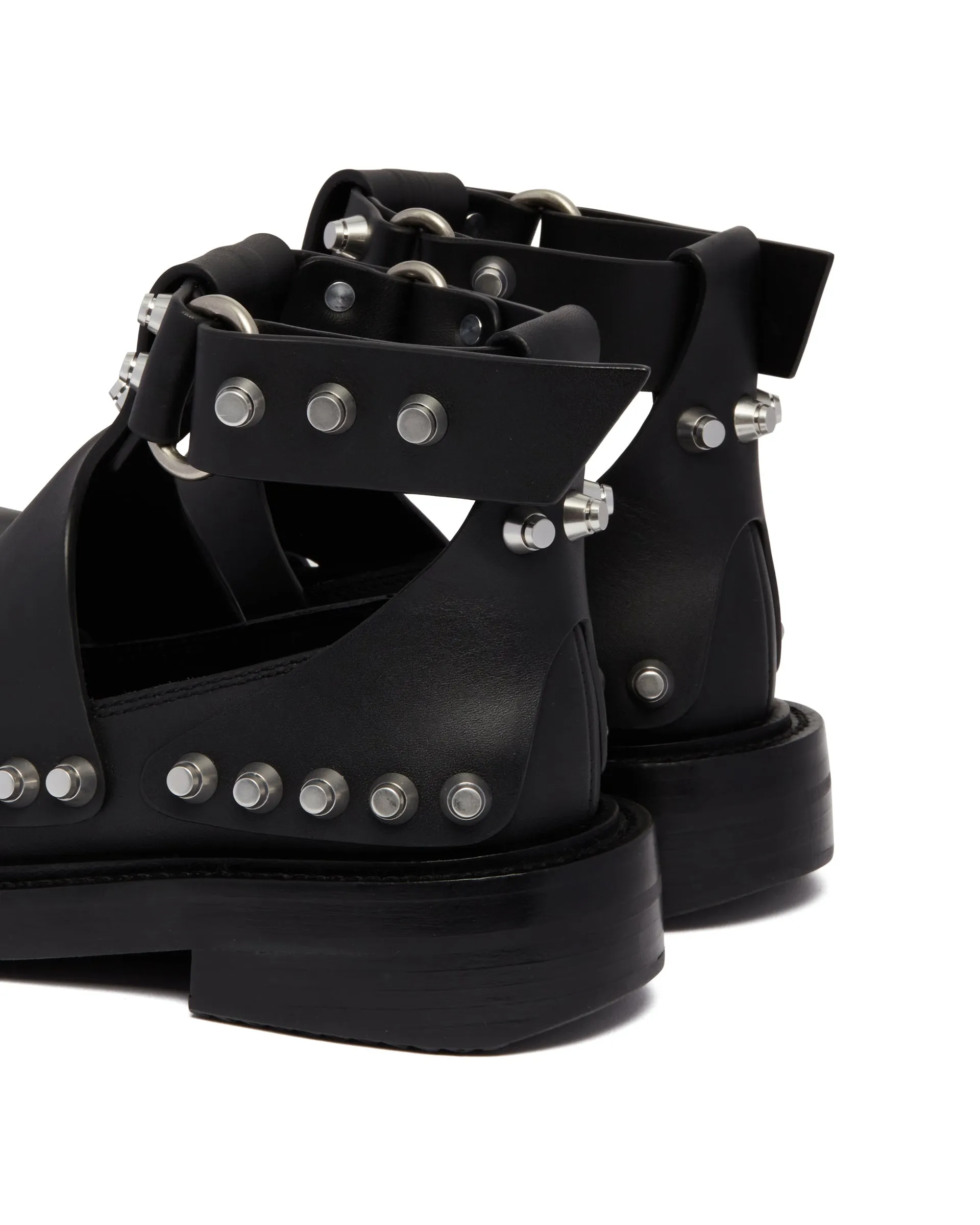 Black Dixon Studded Sandals