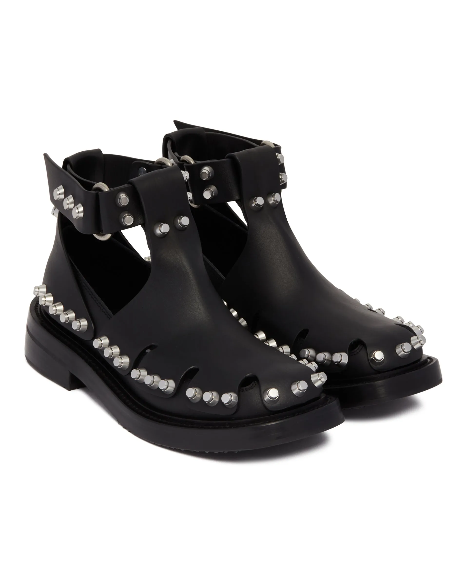 Black Dixon Studded Sandals