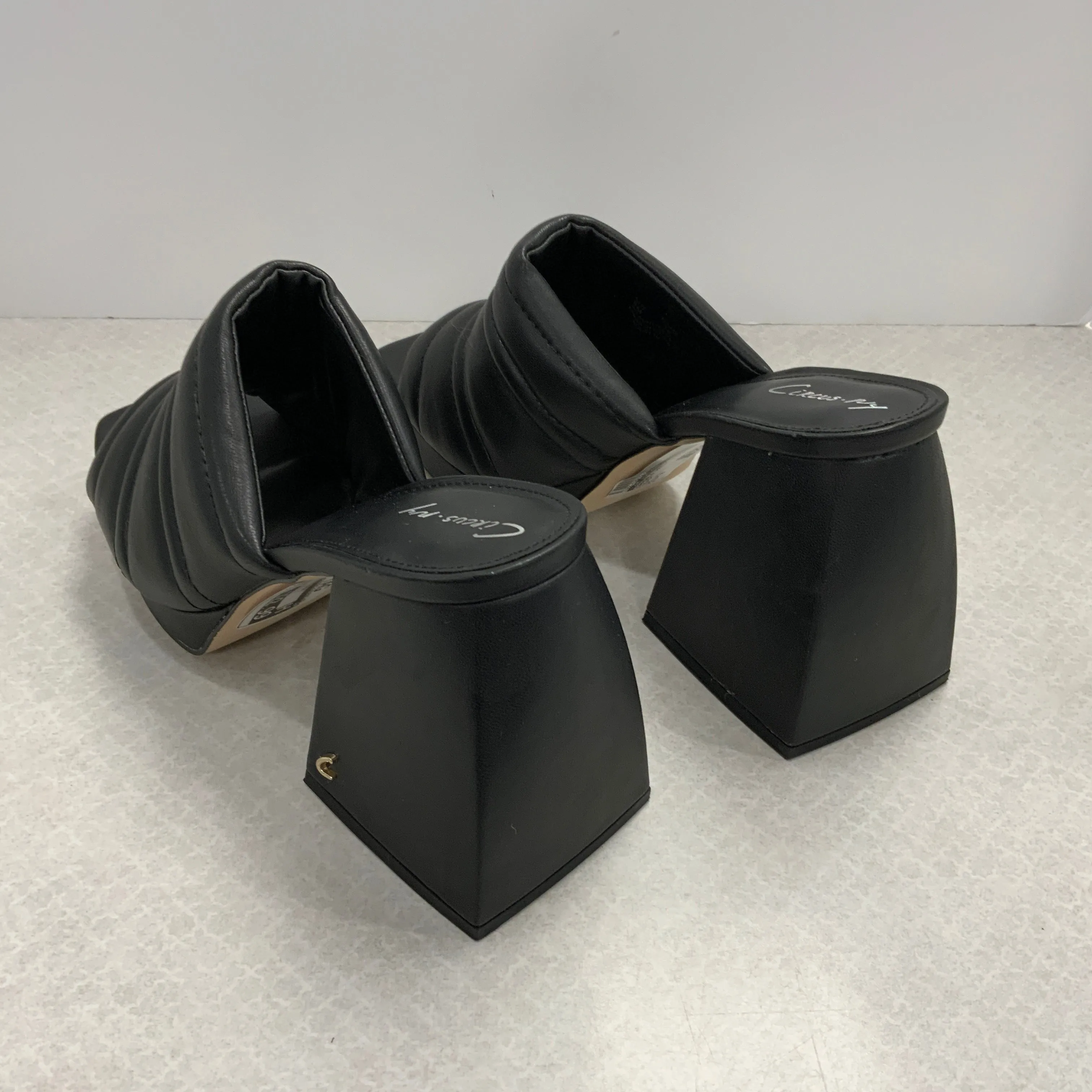 Black Sandals Heels Block Sam Edelman, Size 8