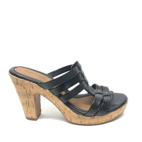 Black Sandals Heels Block Sofft, Size 7