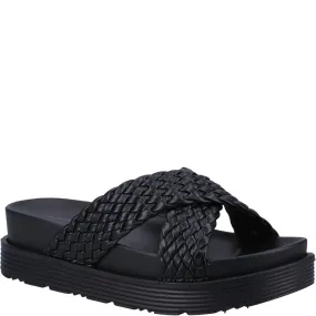 Black Serena Mule Sandals