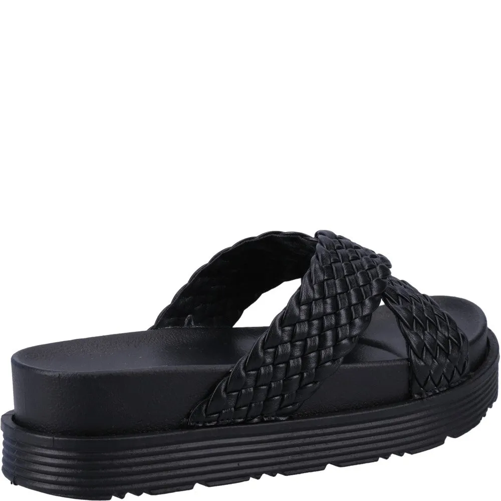 Black Serena Mule Sandals