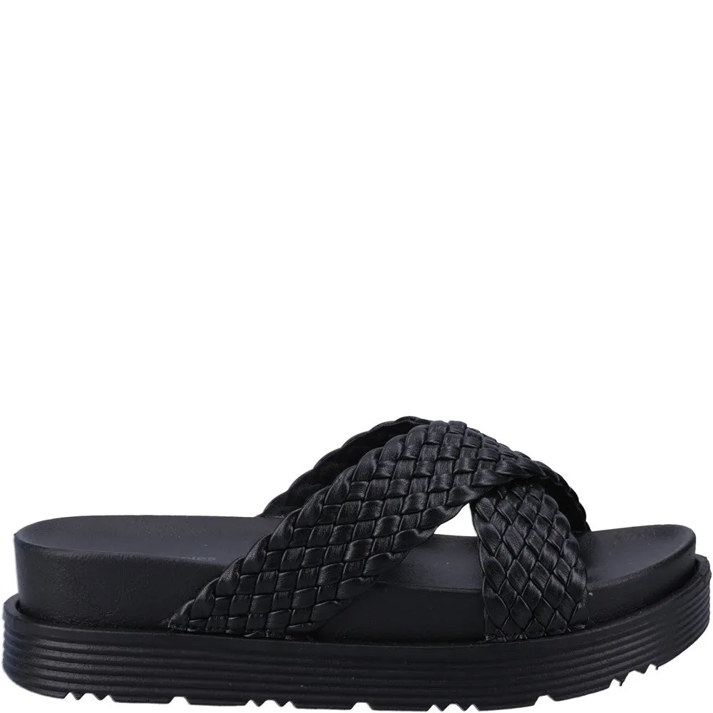 Black Serena Mule Sandals