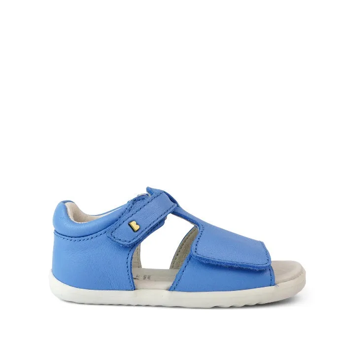 Bobux Step Up SU Mirror Blue Leather Sandal 727329 NOT RETURNABLE