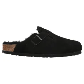 Boston Shearling Suede Leather Unisex Clogs