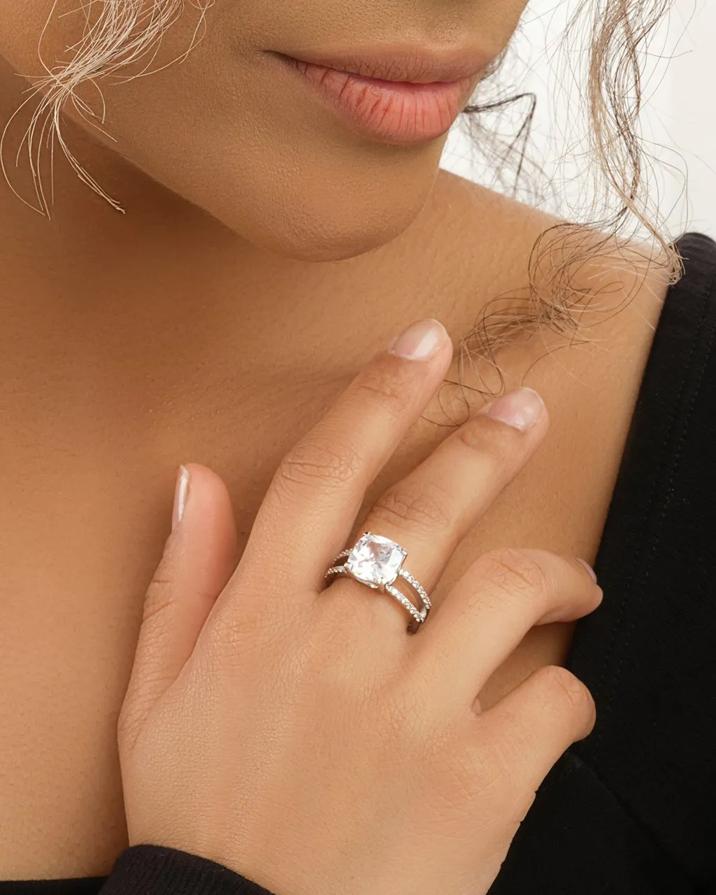 Britney's Engagement Ring in Sterling Silver