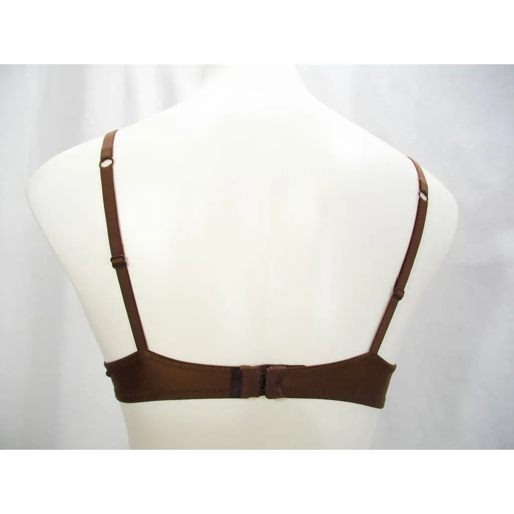 Calvin Klein F2711 Push Up Underwire Bra 34B Chocolate Brown