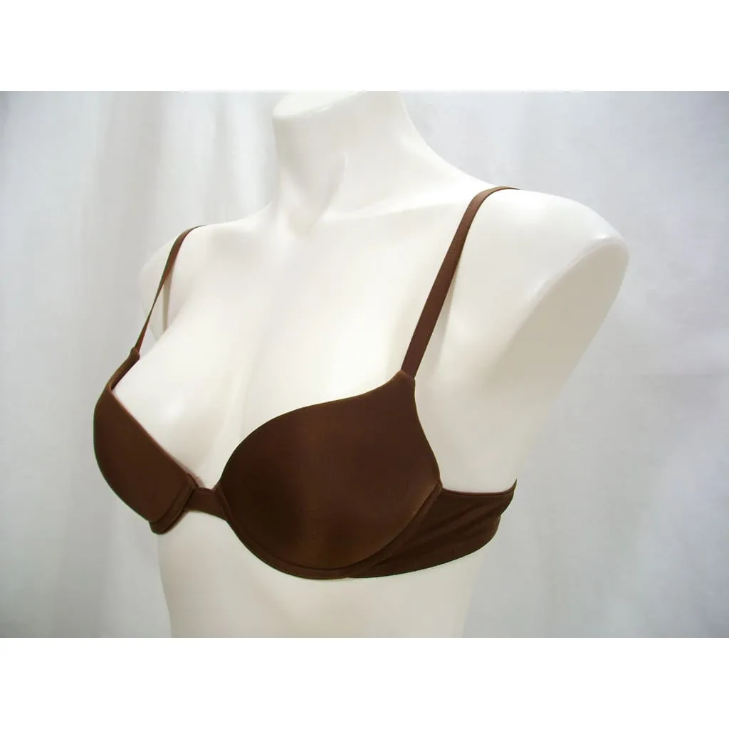 Calvin Klein F2711 Push Up Underwire Bra 34B Chocolate Brown